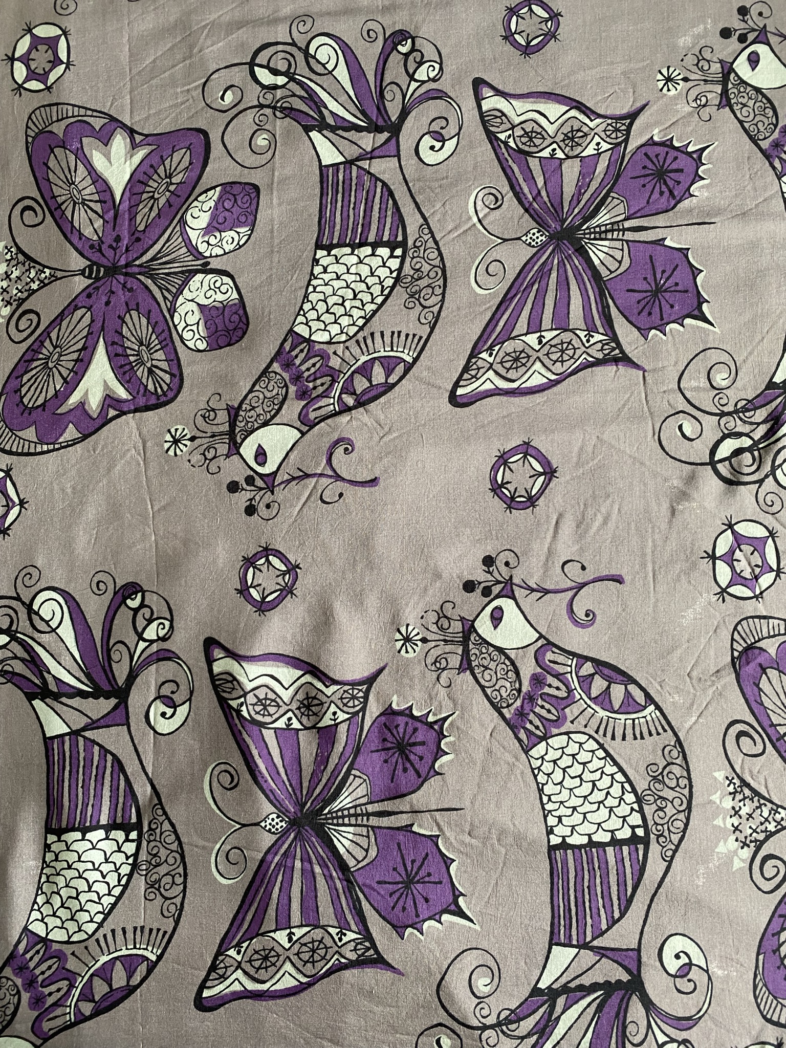 Fantaisie Gris Et Violet